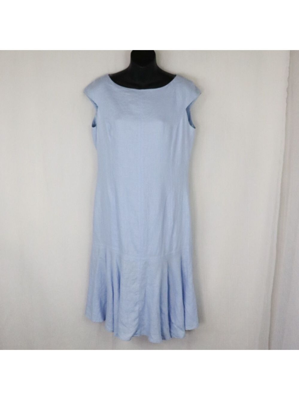 ANNE KLEIN Baby Blue Bib Dress